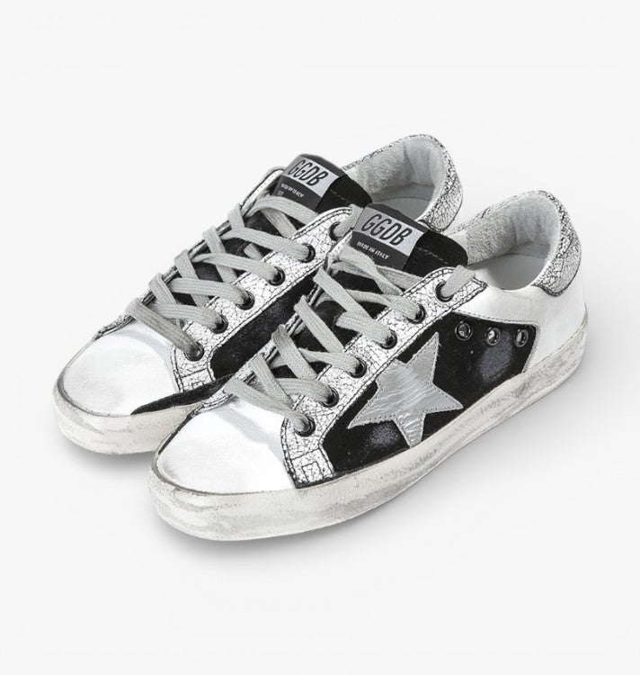 Golden Goose Super-Star Sneakers Leather Leather Star British