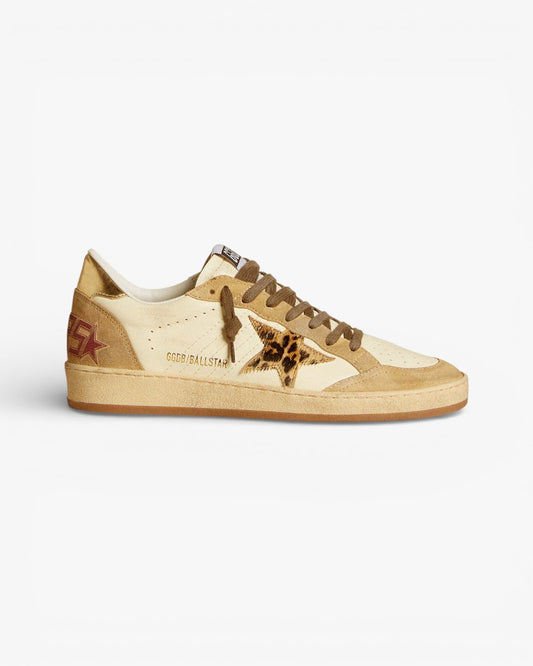 Golden Goose Ball Star Limited Edition Leopard Star Sneakers