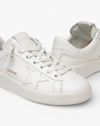 Golden Goose Purestar White Leather Sneakers