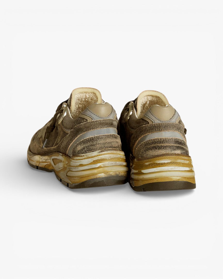 Golden Goose Running Star Olive Gold Sneakers
