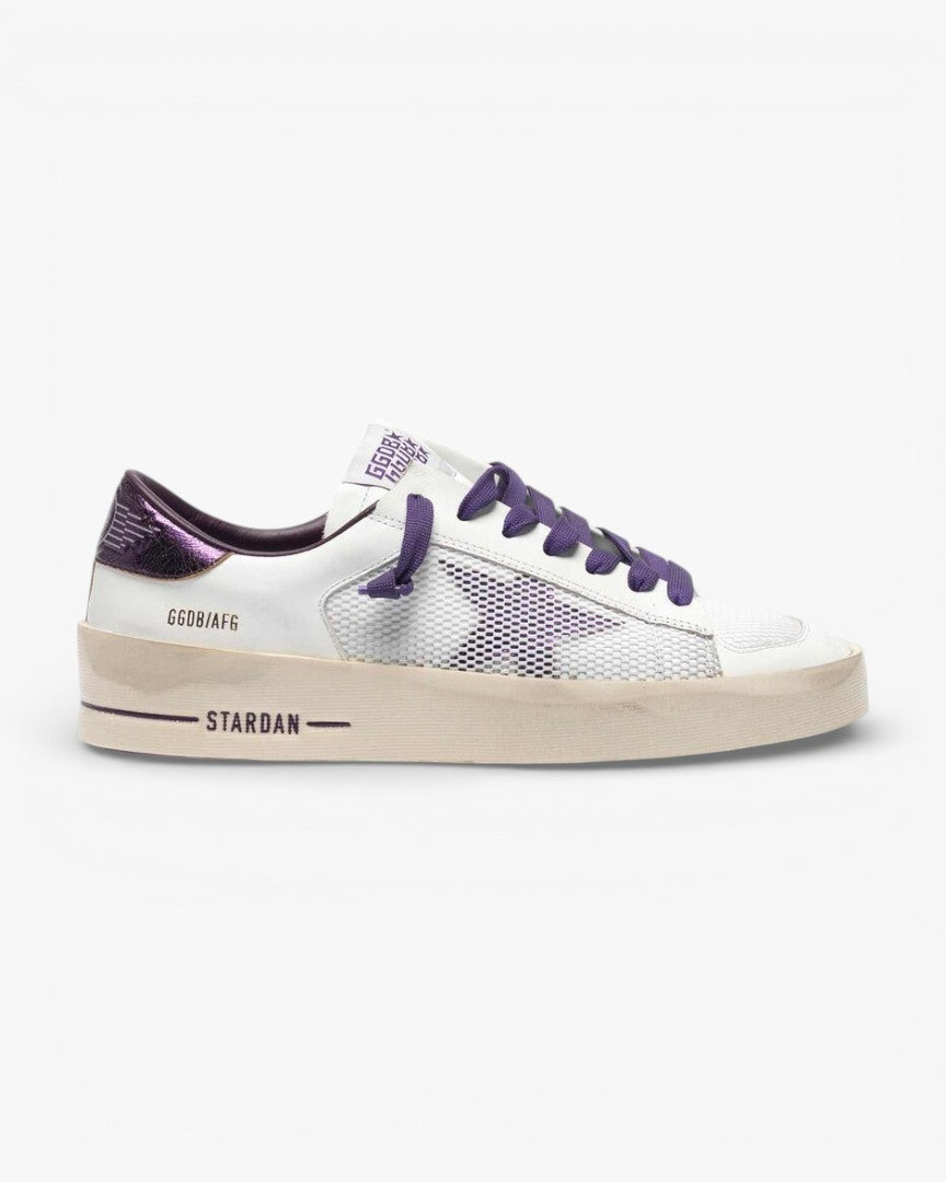 Golden Goose Metallic Purple Star Stardan Sneakers