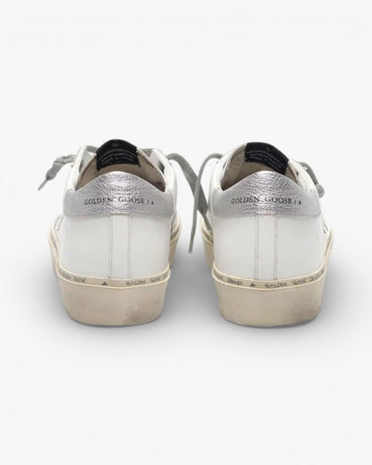 Golden Goose Hi-Star Sneakers Iridescent Star Silver Heel Tab