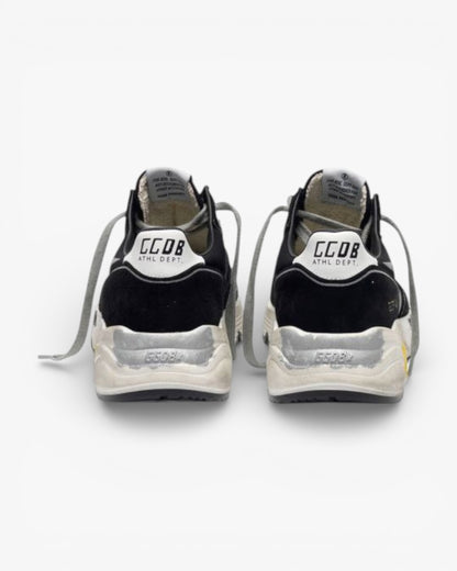 Golden Goose Black Running Sole Sneakers Silver Star