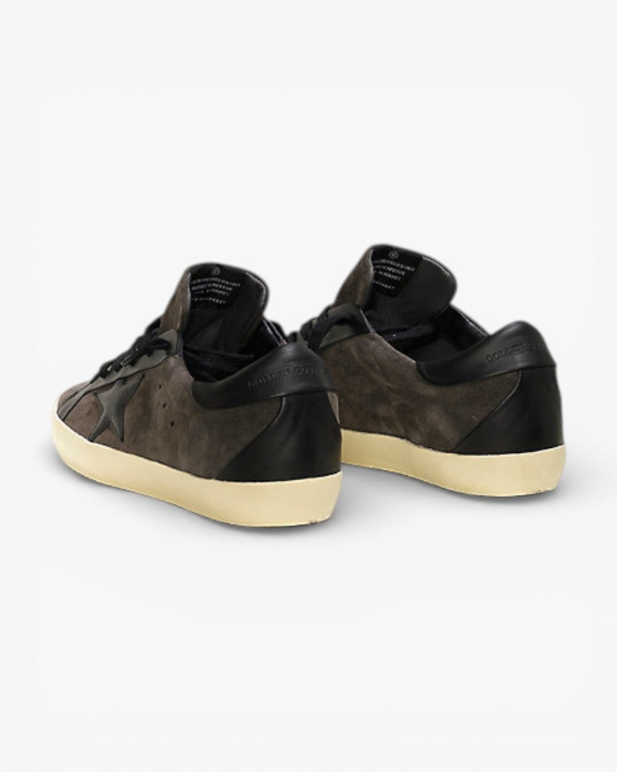 Golden Goose Super‑Star Bespoke Sneakers Asphalt Suede Black Star