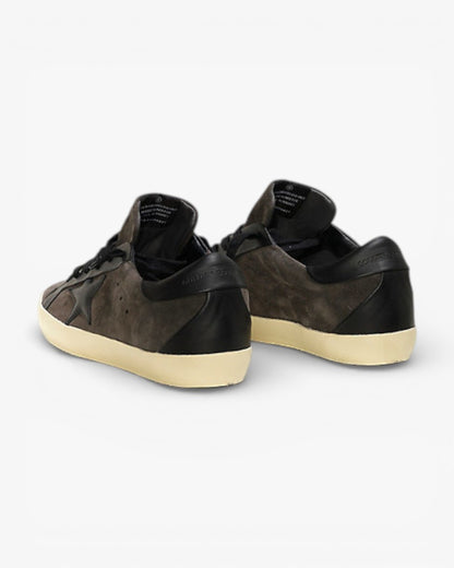 Golden Goose Super‑Star Bespoke Sneakers Asphalt Suede Black Star