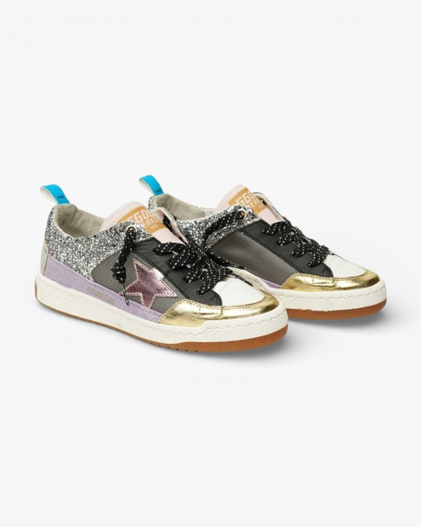 Golden Goose Yeah White Leather Sneakers Black Star