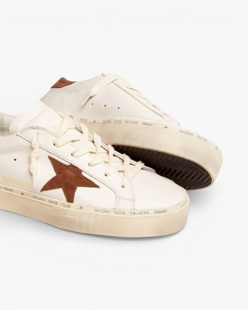 Golden Goose Hi-Star LTD Sneakers Brown Suede Star Pink Suede Heel Tab