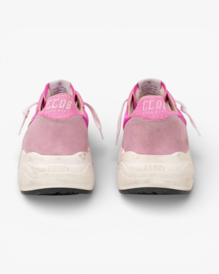 Golden Goose Fuchsia Pink Running Sole Sneakers