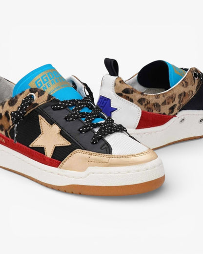 Golden Goose Yeah White Leather Sneakers Pastel Star