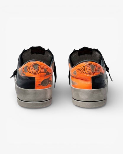 Golden Goose Black Orange Stardan Sneakers