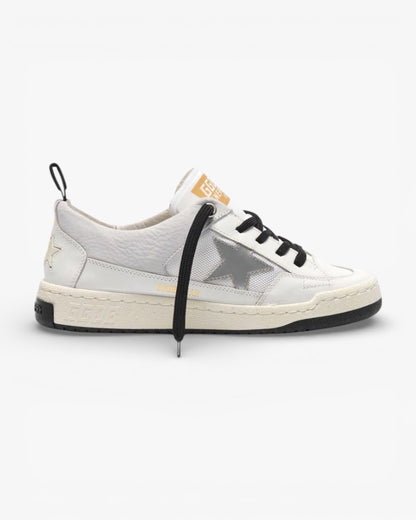 Golden Goose Yeah White Leather Sneakers Silver Star