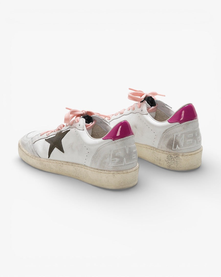 Golden Goose Ball Star Leather Suede Sneakers