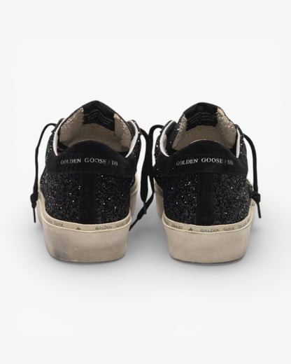 Golden Goose Hi-Star Sneakers Black Glitter Upper