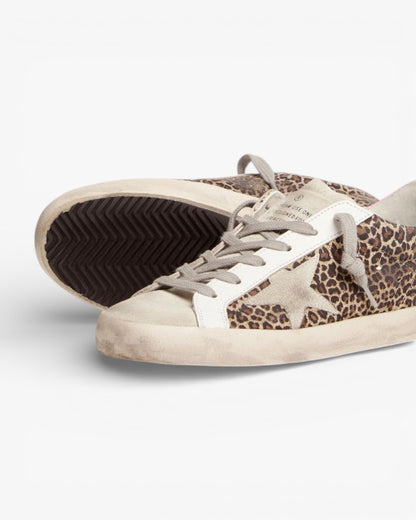 Golden Goose Super‑Star Sneakers Leopard Print Suede