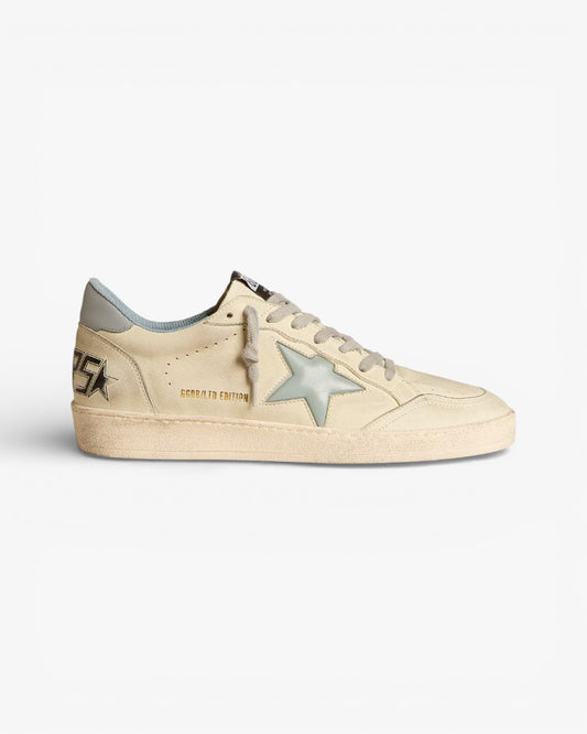 Golden Goose Ball Star LTD Edition Cream Pale Blue Star Sneakers