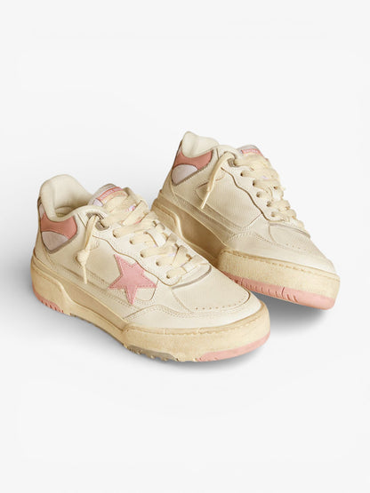 Golden Goose Ball Star Black and White Leather Sneakers