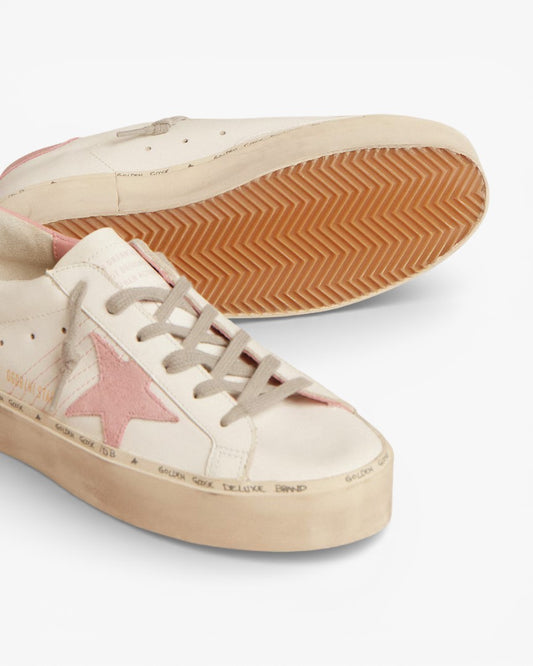 Golden Goose Hi Star Suede Star Leather Sneakers
