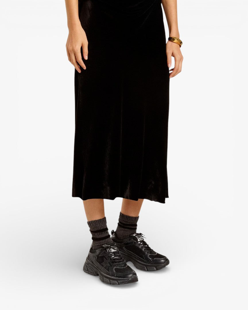 Golden Goose Lightstar Black Leather and Mesh Sneakers