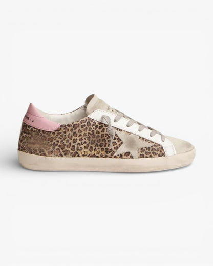 Golden Goose Super‑Star Sneakers Leopard Print Suede