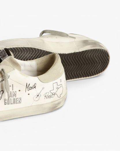 Golden Goose Super‑Star Sneakers Texas Graffiti Print