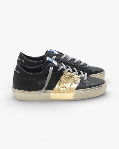 Golden Goose Hi-Star Sneakers Calf Leather 24-Carat Gold Leaf Branding