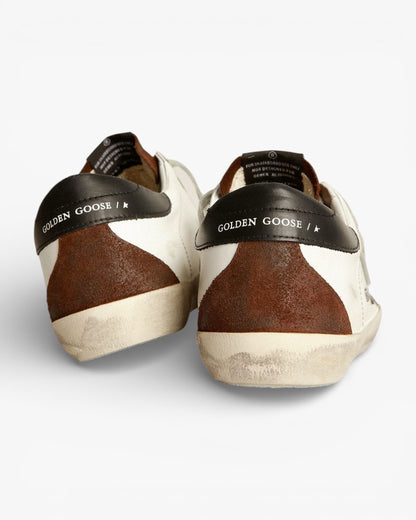 Golden Goose Super‑Star Sneakers Two‑Tone White Brown