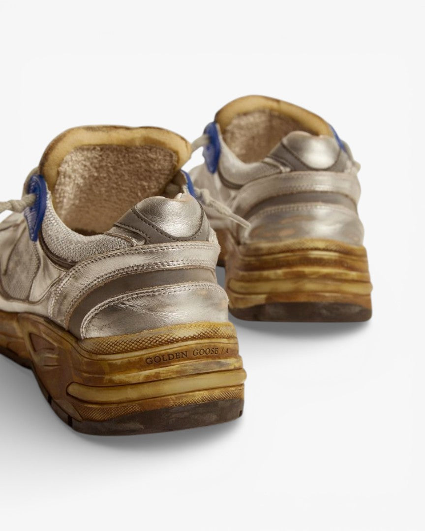 Golden Goose Running Star Silver Sneakers