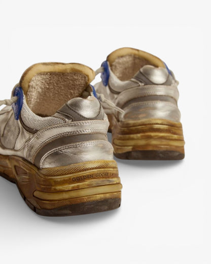 Golden Goose Running Star Silver Sneakers