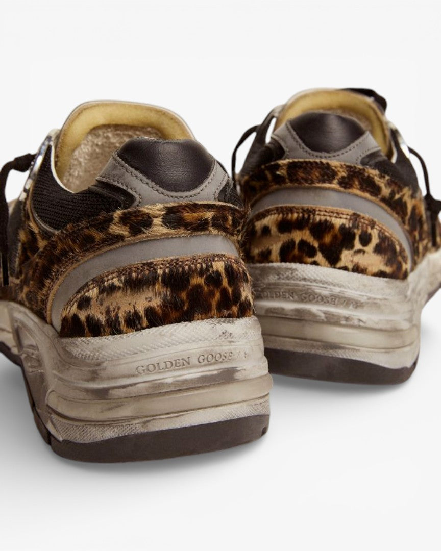 Golden Goose Running Star Leopard Sneakers