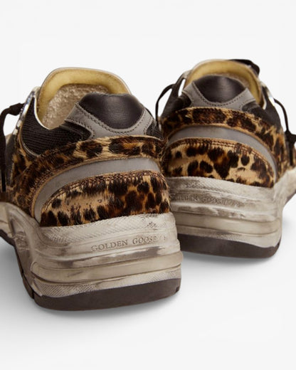 Golden Goose Running Star Leopard Sneakers
