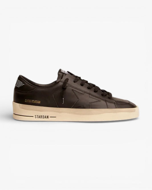 Golden Goose Black Leather Stardan Vintage Sneakers