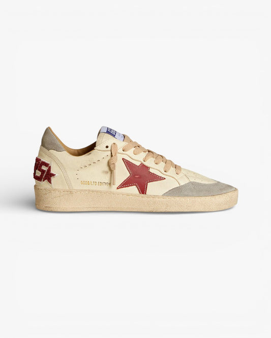 Golden Goose Ball Star Limited Edition Cream Red Star Sneakers