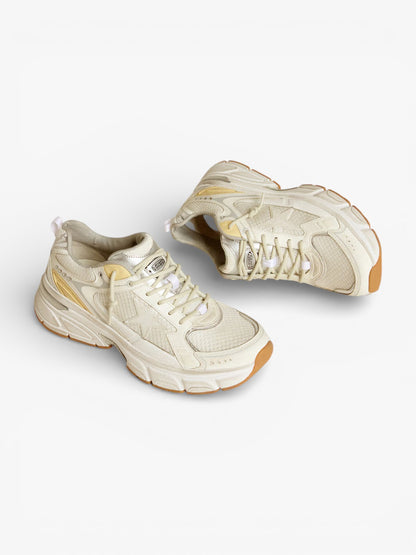 Golden Goose Lightstar Black Leather and Mesh Sneakers