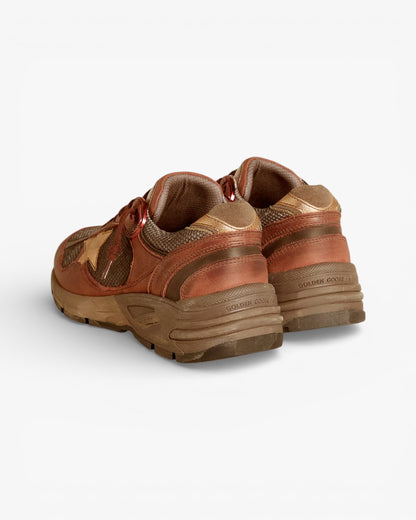 Golden Goose Running Star Brown Copper Sneakers