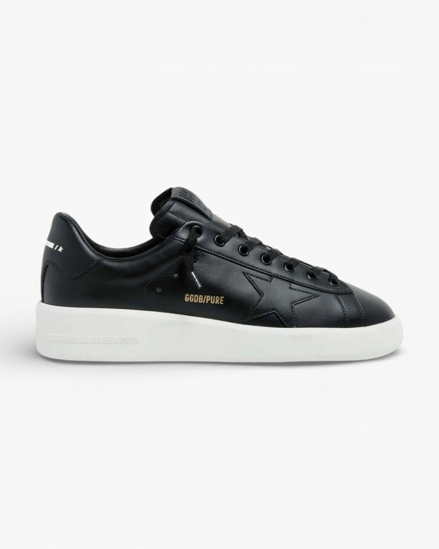 Golden Goose Purestar Black Leather Sneakers