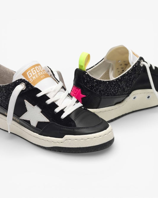 Golden Goose Yeah Black Sneakers White Star