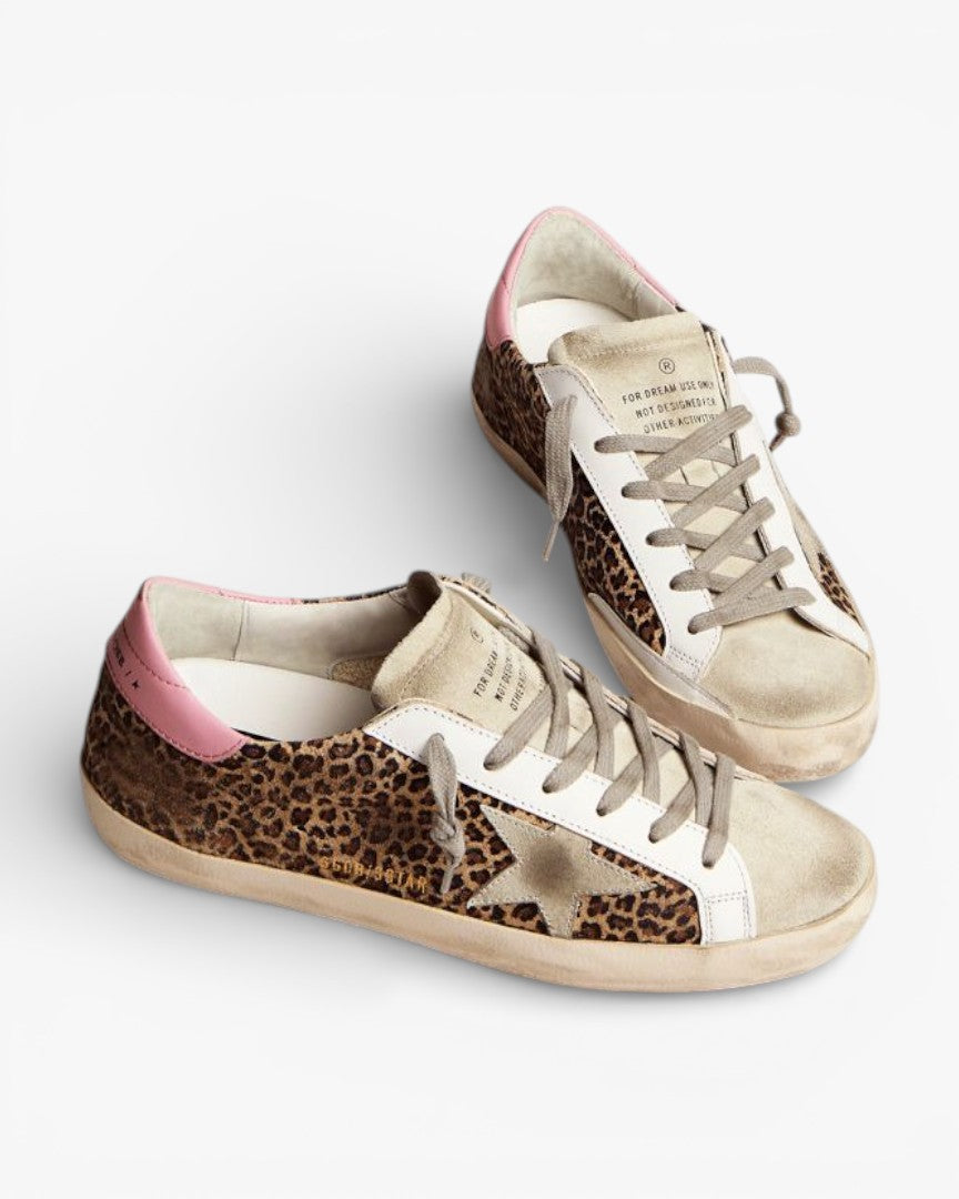 Golden Goose Super‑Star Sneakers Leopard Print Suede