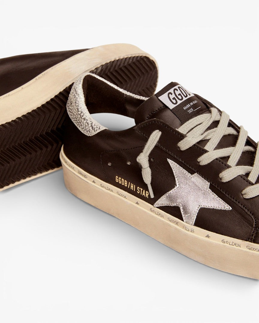 Golden Goose Hi Star High‑Top Leather Sneakers