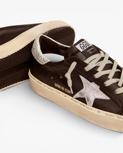Golden Goose Hi Star High‑Top Leather Sneakers