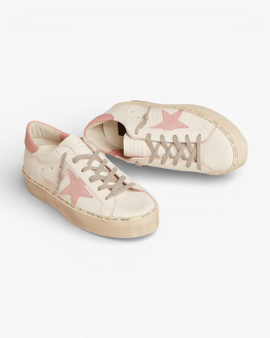 Golden Goose Hi Star Suede Star Leather Sneakers