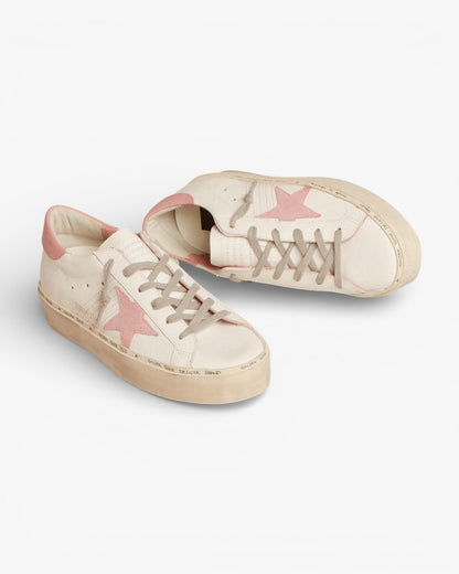Golden Goose Hi Star Suede Star Leather Sneakers