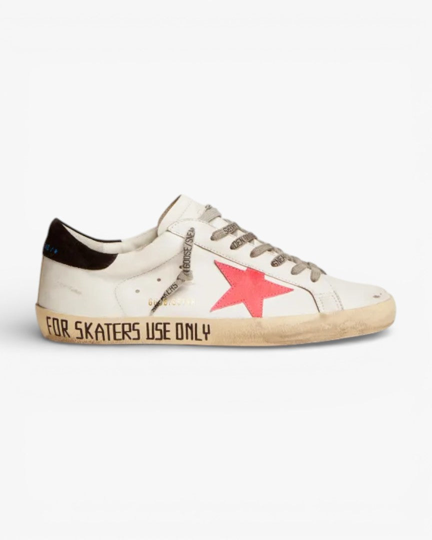 Golden Goose Super-Star Sneakers with Lobster Suede Star and Black Suede Heel Tab
