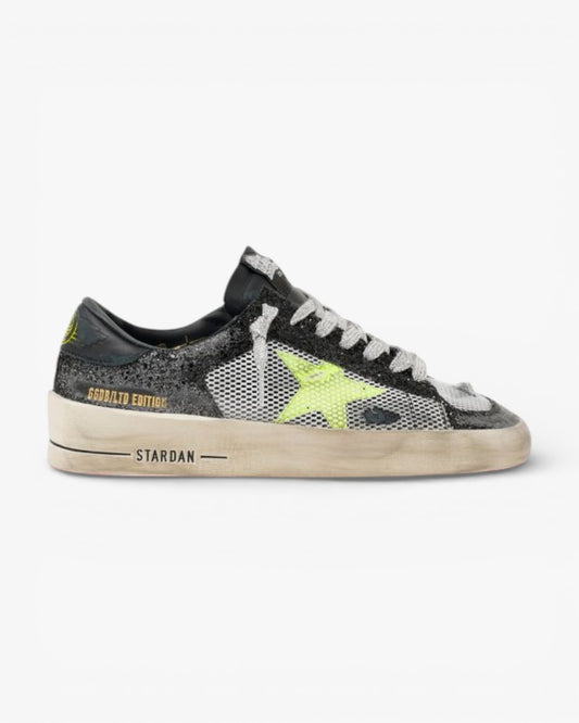 Golden Goose Glitter Yellow Star Stardan Sneakers