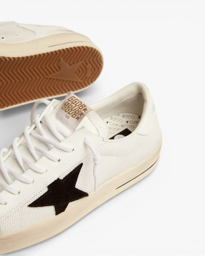 Golden Goose Stardan White Mesh Sneakers Black Suede Star