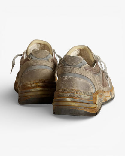 Golden Goose Running Star Taupe White Sneakers