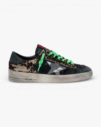 Golden Goose Leopard Print Stardan Sneakers