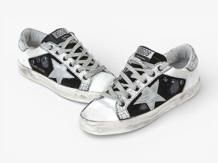 Golden Goose Super-Star Sneakers Leather Leather Star British