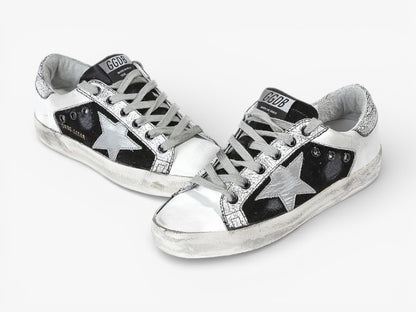 Golden Goose Super-Star Sneakers Leather Leather Star British
