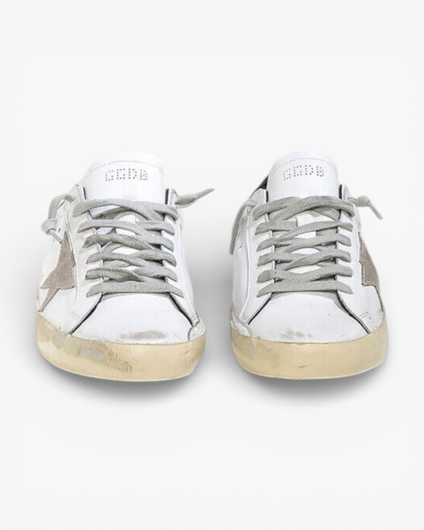 Golden Goose Superstar GGDB 15 White Black Gray Casual Low-Top Sneakers Men’s