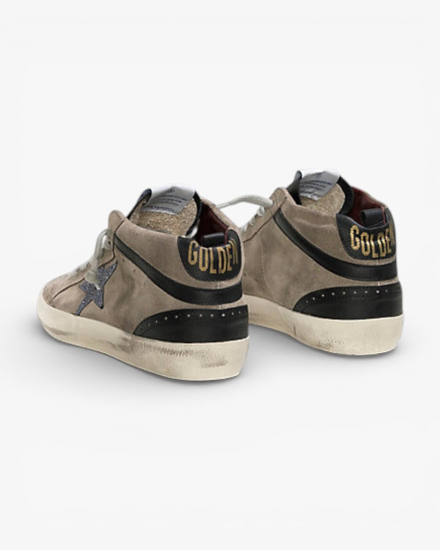 Golden Goose MID STAR Sneakers Camoscio Stella Glitter